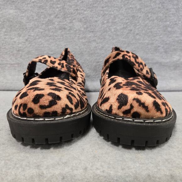Torrid Leopard Print Velvet Mary Jane Lug Loafers Size 7WW - Picture 3 of 9